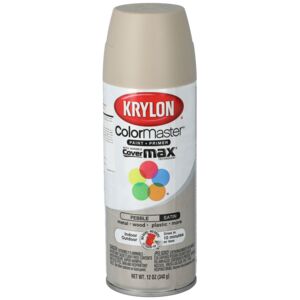 Krylon ColorMaster Paint and Primer with Durable CoverMax Technology Satin Spray Paint Pebble 12oz Krylon ColorMaster Paint and Primer with Durable CoverMax Technology Satin Spray Paint Pebble 12oz